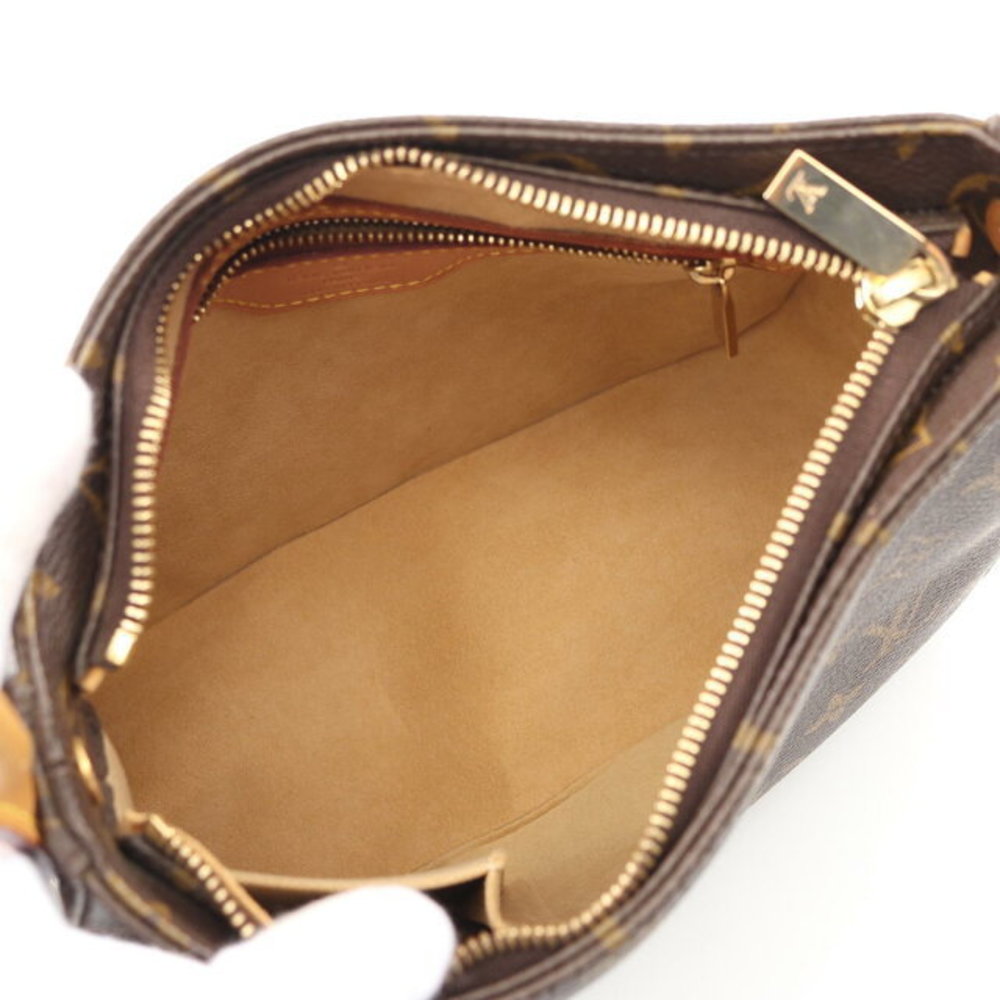 Louis Vuitton Brown Leather Looping Bag Monogram Shoulder - Picture 3 of 7